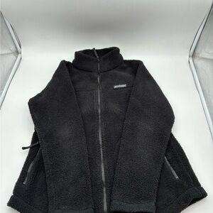 Columbia Women’s Black Sherpa Lined Fleece Jacket, L
